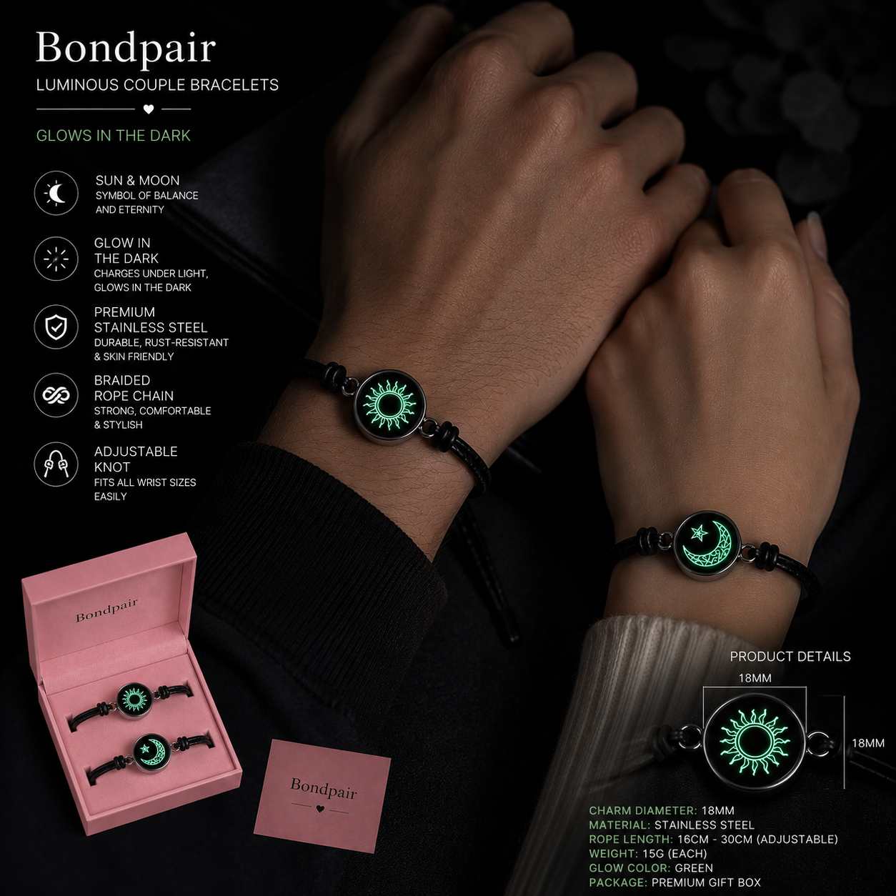 Glowing Couple Bracelet