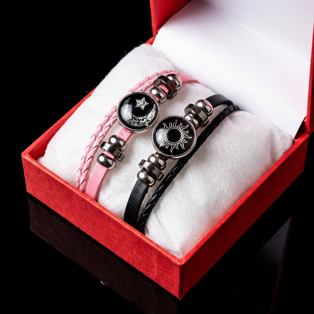 sun & moon couple bracelets